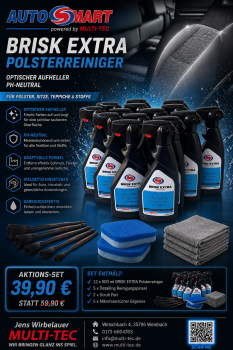 PROFI-SET BRISK Polsterreiniger 12x500 ml + Zubehör
